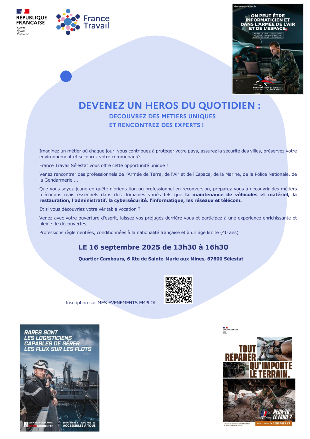 Evenement Métier Défense France Travail Sélestat Evenement Métier Défense France Travail Sélestat