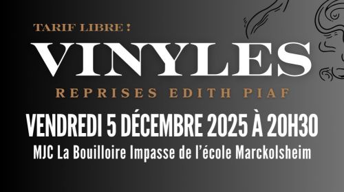 Concert de reprises d’Édith Piaf par le groupe Vinyles