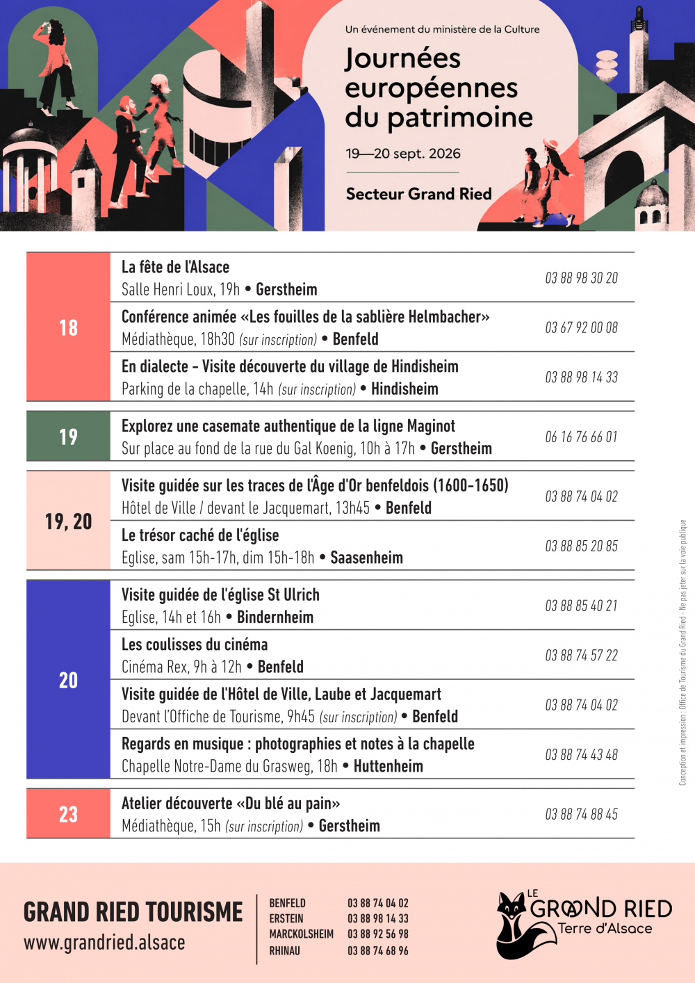 Programme JEP Grand Ried Tourisme