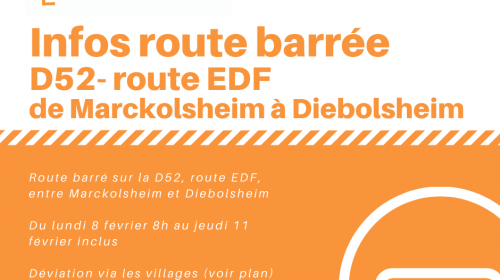 Information route barrée