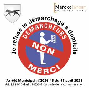 Sticker d&eacute;marchage Marckolsheim