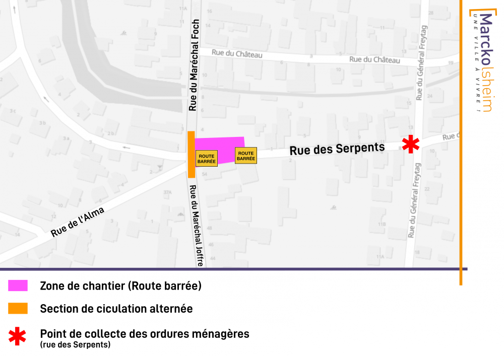 Travaux rue des Serpents - Marckolsheim